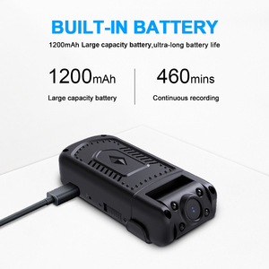 Caméra corporelle <span class=keywords><strong>P2P</strong></span> WiFi avec vision nocturne et enregistrement de longues heures Caméra de <span class=keywords><strong>sport</strong></span> à l'épreuve des sports d'extérieur avec support à vis pour casque de vélo - Product Image 2