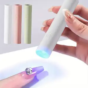 Novo logotipo personalizado LED Gel Polonês portátil USB 3W LED luz secador de unhas de cura rápida mini lâmpada UV LED para unhas