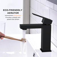 Robinet de lavabo monocommande en nickel brossé, mitigeur chaud/froid avec cartouche céramique pour hôtel, villa, salle de bain domestique