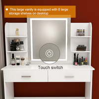 Coiffeuse de maquillage Offre Spéciale Vanity avec miroir LED Commode de gros