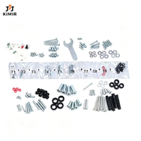 Kit de fixation multi-usages DIY, vis en plastique, 50 longueurs, assortiment de quincaillerie emballé dans un sac en plastique, KiMir