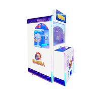 Petite machine de jeu de grue à griffes d'intérieur Jouet en peluche et vente de bonbons 220V Paiement de pièces Matériaux en bois et en métal pour l'amusement