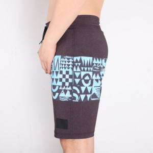 Shorts de Baño para Hombre, Azules con Estampado Floral, Secado Rápido, Cintura Media con Cordón Ajustable, Estilo Casual, Sublimados - Product Image 6