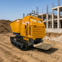 Mini-dumper sur chenilles YH-1200, camion benne de 1200 kg, machine à déchargement hydraulique autonome pour usage agricole et de jardinage