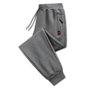 Pantaloni Tuta <span class=keywords><strong>in</strong></span> Cotone da Uomo, Pantaloni Dritti Taglie Forti, Pantaloni Casual da Uomo Autunno e Inverno con Interno <span class=keywords><strong>in</strong></span> <span class=keywords><strong>Velluto</strong></span> Spesso - Product Image 2