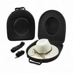 Hat Holder Travel Hat Case With <b>Tablet</b> Pocket Hat Box Travel Carrier Case With Handle Strap Shoulder Strap Luggage Strap - Product Image 5