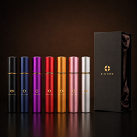 Atomiseur de parfum de voyage portable, flacon pulvérisateur miniature rechargeable, multicolore, logo personnalisé disponible