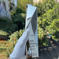 Mode personnalisée trophée métallique personnalisé forme 3D pour cadeau d'affaires décoration de la maison