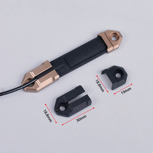 M-Lok métal rat queue interrupteur fente lampe de poche tactique câble gestion canal détachable noir sable couleur Rectangle boulon - Product Image 4