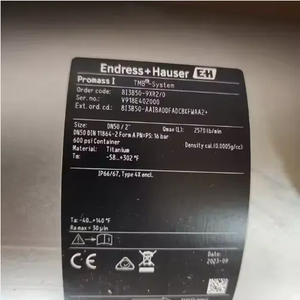 Medidor de Flujo Coriolis Endress+Hauser Proline Promass P 100 Nuevo, para Fluidos con una Precisión del 0.1% y un Rango de 0-70,000 Kg/h - Product Image 2