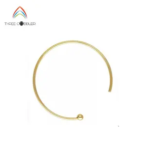 14K Gold Filled big circle ear wire ball end Gold Filled Findings for gold filled jewelry making