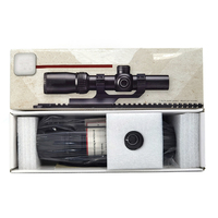 Bravo Compact 1-4x24 SFP LPVO Optique de chasse optique tactique portée de vue pour la chasse avec réticule en verre d'éclairage rouge