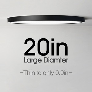 24 Wát siêu mỏng Dimmable <span class=keywords><strong>LED</strong></span> trần 230 mét tối giản đèn cho phòng ngủ phòng khách 2.4GHz App BT điều khiển từ xa Trắng khu dân cư - Product Image 4