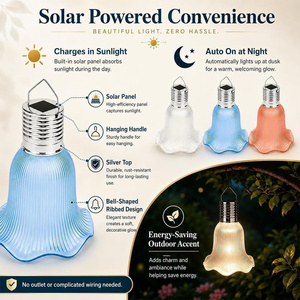 <span class=keywords><strong>Luces</strong></span> Solares <span class=keywords><strong>LED</strong></span> para Jardín, Bombilla Solar Colgante Decorativa para Terraza, <span class=keywords><strong>Patio</strong></span> y Fiestas con Certificación IP65 a Prueba de Agua - Product Image 3