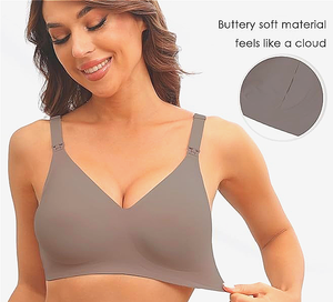 <span class=keywords><strong>Soutien</strong></span>-<span class=keywords><strong>gorge</strong></span> d'allaitement Push-up sans couture, doux, confortable, respirant et anti-affaissement, pour femmes, gros bustes pour maternité, tricoté - Product Image 5