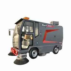 New Model With CE Certificate Full Closed Automatic Industrial Ride on Outdoor ST20 Road Street Sweeper with Fan