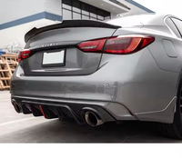 Diffuseur en fibre de carbone Q50 V2 pour diffuseur de pare-chocs avant et arrière de qualité réelle 2018 + pour paiement Infiniti Q50 via TT