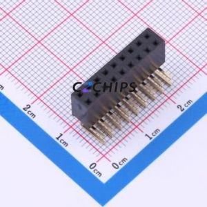 A2541HWR-2x9P Pin Socket Bent Lead Through Hole,P=2.54mm Connector 2x9P 2.54mm 2.54mm Square Hole - Product Image 1