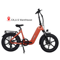 Pengiriman Cepat Dari California Sepeda Lipat Ban Tebal 20 Inch Kualitas Unggulan 7 Speed