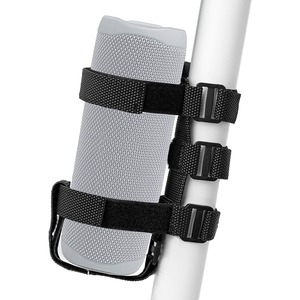 Support de montage de haut-parleur de vélo/voiturette de golf en cuir Portable avec sangle de bouteille d'eau pour vélo Scooter UTV ATV moto - Product Image 1