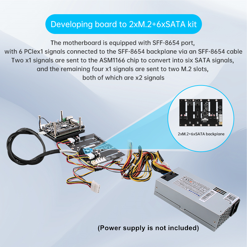 เพิ่มชุด 2xM.2 6xSATA