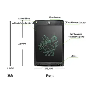 Tablero Electrónico de dibujo de 8,5 pulgadas para niños, pantalla LCD, escritura, tabletas gráficas digitales de dibujo, almohadilla electrónica de escritura a mano, Juguetes