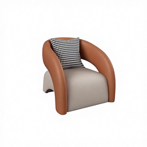 Sillón Moderno con Cojín de Pata de Gallo, Sillón Ergonómico <span class=keywords><strong>para</strong></span> Dormitorio o Rincón de Lectura - Product Image 1