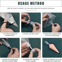 Kit de Décoration de Gâteaux 120 Pièces : Outils de Pâtisserie, Poches à Douille, Raccords, Attaches pour Poches, Spatules à Gâteau, Douilles à Glaçage, Ensemble de Poches à Douille