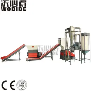 High Efficient Plastic Recycling Machinery Shredder Plastic Bottle Crusher Recycling Line