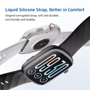 Smartwatch con Schermo Amoled Quadrato, Cinturino in Silicone, Monitoraggio Ossigeno nel Sangue, Frequenza Cardiaca, Respirazione, Salute, Esercizio Fisico, Impermeabile 3 ATM - Product Image 6