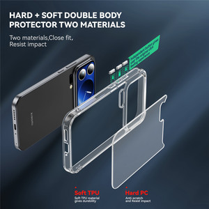 <span class=keywords><strong>Custodia</strong></span> <span class=keywords><strong>Protettiva</strong></span> Trasparente Antiurto in TPU PC per <span class=keywords><strong>Smartphone</strong></span> Xiaomi 17 Pro Max 17 Ultra - Product Image 6