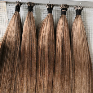 Cutícula estirada doble de alta calidad, queratina italiana alineada, extensiones de cabello humano Pre enlazadas I Tips - Product Image 4