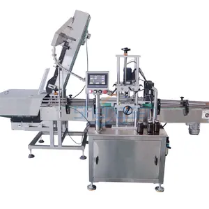 Full-automatic Glass Jars Bottle Capping Machine for Filling Labeling Printing Production Line