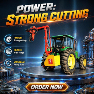 Desbrozadora Hidráulica de Alta Eficiencia con Brazo Articulado Trasero para Tractor, Cortadora de Borde para Mantenimiento Agrícola y de Carreteras - Product Image 1