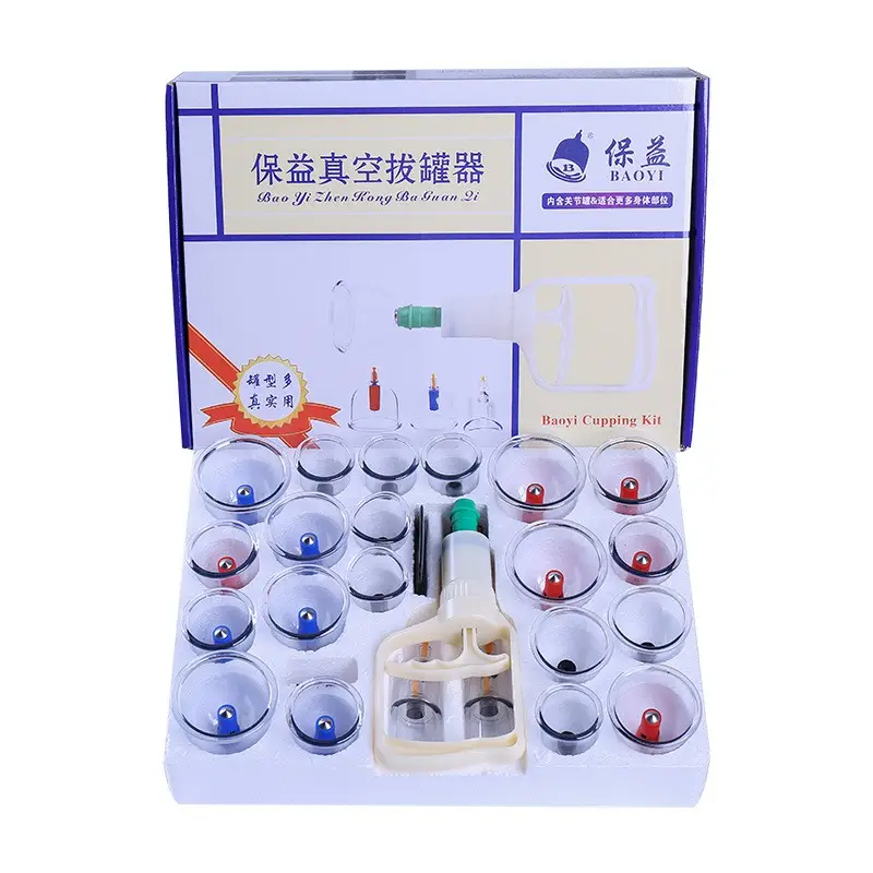 OEM 24 pièces ventouses de thérapie machine à ventouses hijama ventouses masseur gobelets jetables