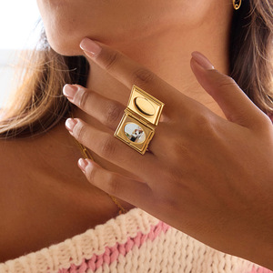 กล่องรูปหัวใจรูปหัวใจสีทองปรับได้ดีไซน์หรูหราของขวัญเครื่องประดับ - Product Image 2