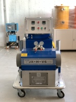 Machine à mousse à pression hydraulique Jiuxu-V6 avec pompe et moteur pour isolation en PU, prix compétitif, 220V/380V, garantie 1 an