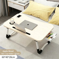 Bureau de lit de grande taille / Bureau pour ordinateur portable / Table pliable pour chambre à coucher / Dortoir étudiant