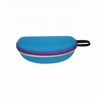 Étui à lunettes de soleil en EVA grande taille avec fermeture éclair, coloré, personnalisable avec logo, boîte de rangement rigide pour lunettes