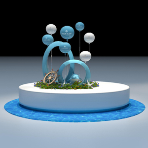Escultura Abstracta W40 con Forma de Flor Fluida Personalizada para Exhibición en Museo de Arte Moderno, Decoración de Interiores de Fábrica - Product Image 4