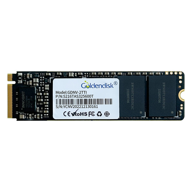 GoldenDisk NVMe PCIe Gen 3 SSD 2TB IG5236 Controller YMTC Chip Internal for Desktop New