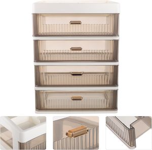Luxury Cosmetics Desk Storage Box PP Material Rectangle Desktop Dust-proof <b>Rack</b> Lipstick Skin Care Mask Cross-Border <b>Plastic</b> - Product Image 3