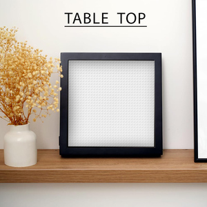 Đen <span class=keywords><strong>mini</strong></span> 11*11 gỗ khối khung ảnh bàn hoặc treo tường trang trí nội thất với khung hình bóng hộp hình cho hiển thị - Product Image 5