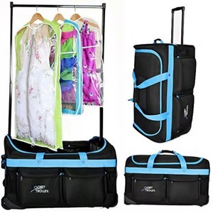 Free sample Lightweight <b>Travel</b> <b>Bag</b> with Rolling <b>Garment</b> Duffle for Costumes, Polyester Dance <b>Bag</b>, and Handy <b>Garment</b> Rack - Product Image 1