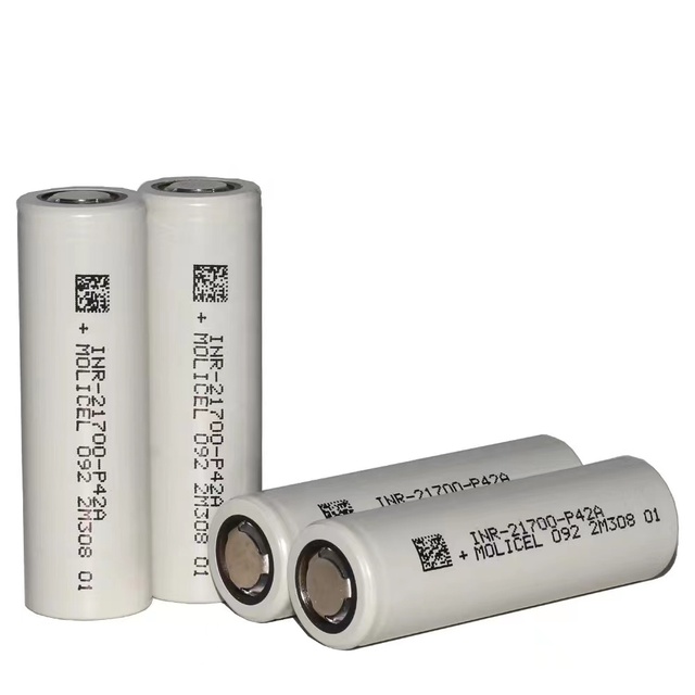 New Arrival 4000mAh 3.7V Molicel P42A Cylindrical Solid State LiFePO4 Rechargeable Battery 21700 Cell High Capacity for