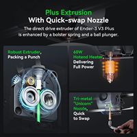 Pour imprimante 3D Ender 3 V3 Plus, utilisation domestique, CoreXZ, 600 mm/s, extrudeur à entraînement direct à haute vitesse, nivellement automatique, filament plastique