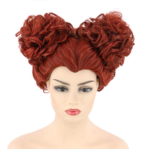 Copricapo Regina Rossa di Alice nel Paese delle Meraviglie, Parrucca da Strega Pazza per Halloween - Product Image 6