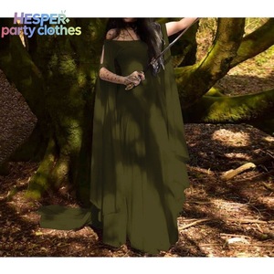 Robe de fête d'Halloween pour femmes HESPER avec manches longues et col rond, ceinture, nouveau style Echo - Product Image 1