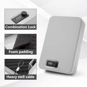 Caja de Seguridad Portátil Pequeña para Llaves, Pistola, etc., Anti-robo, Metálica, Anti-caídas, para el Hogar - Product Image 2