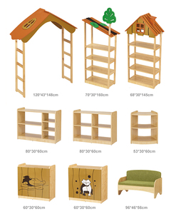 Moetry ชุดเฟอร์นิเจอร์ไม้สำหรับเด็กเล่นมุมสำหรับโรงเรียนห้องเรียนหรือโรงแรมดีไซน์ทันสมัย - Product Image 6